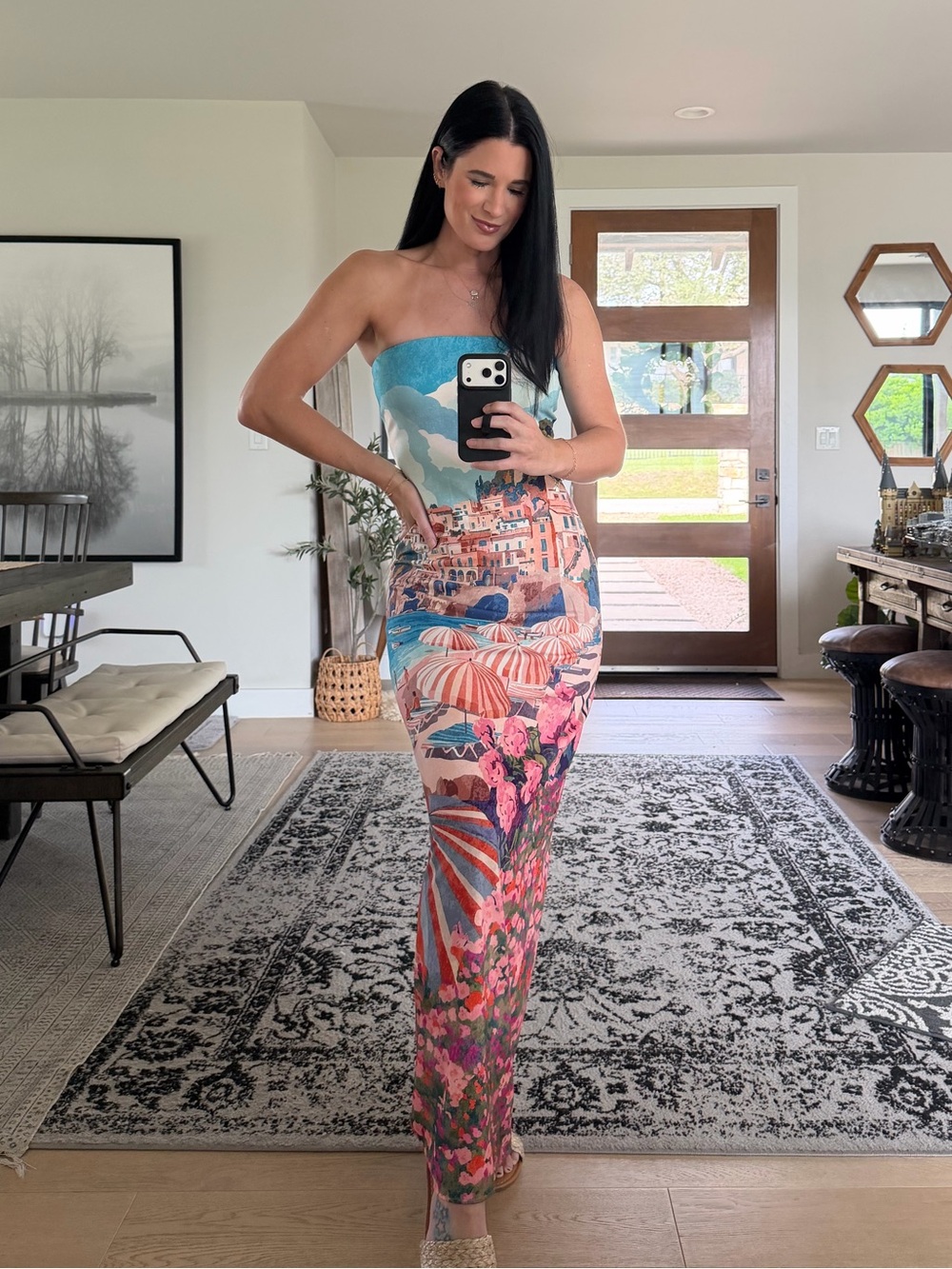 Show Me Your Mumu Taylor Tube Dress in Oasis Beach Club - Picture 6 of 12
